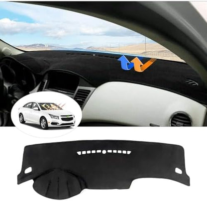Cartist Black Dash Cover for Chevrolet Cruze 2011-2015 Dashboard Cover Mat by cartist