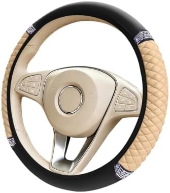 Bling Car Steering Wheel Cover, Crystal Rhinestones Vehicle Steering Guard Wrap - Image 7