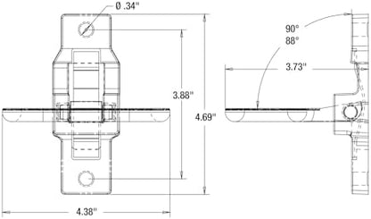 Buyers Products B2797BPC Folding Safety Step And Grab Handle - Image 3