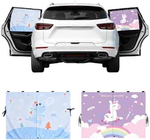 2 Pack Magnetic Car Window Shade by Zebrabox