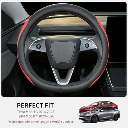 Uxcer Nappa Leather Steering Wheel Cover Compatible - Image 2