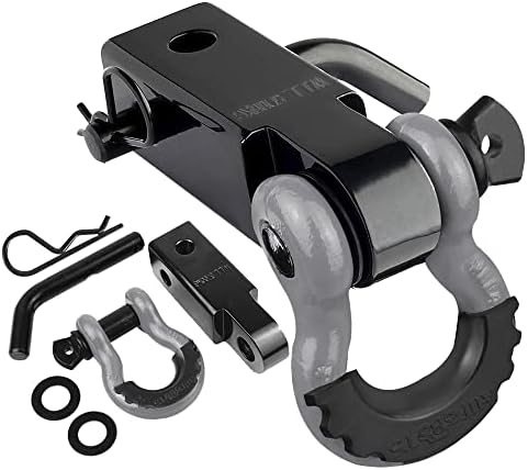 AUTOBOTS Tow Hitch Receiver 2" Shackle Hitch Receiver Gray by AUTOBOTS