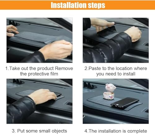 ZIMISI Car Dashboard Anti-Slip Mat, 10.6" x 5.9" Multifunctional Gripping Pad - Image 7
