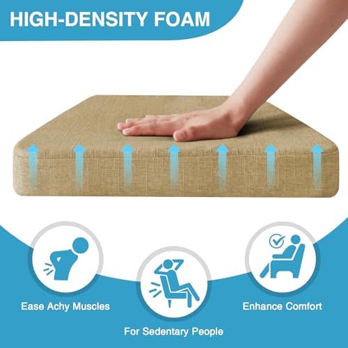 IASEAHK Chair Cushions for Dining Chairs Set of 4, Non Slip Kitchen Chair Pads - Image 3