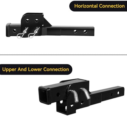 Fullwatt Folding 2" Trailer Hitch Adapter Hitch Extender - Image 6