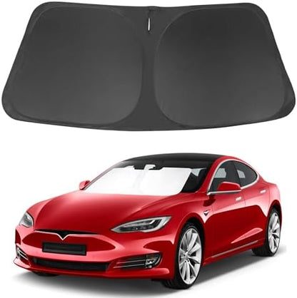 Windshield Sun Shade for 2012-2026 Tesla Model S Accessories by LHFLIVE