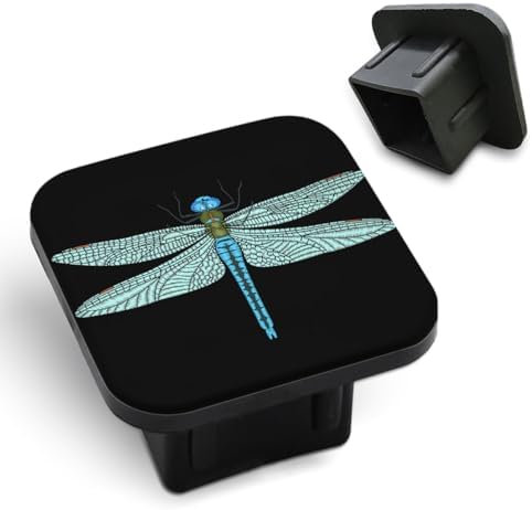 Cute Dragonfly Trailer Hitch Receiver Cover Cap Embroidered Butterfly Green by Unknown