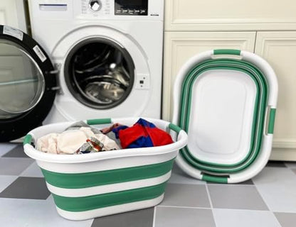 SAMMART 40L Set of 2 Collapsible Plastic Laundry Hamper - Image 2