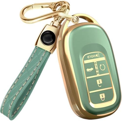 Lucrum Compatible with Honda Key Fob Cover & Keychain by Lucrum