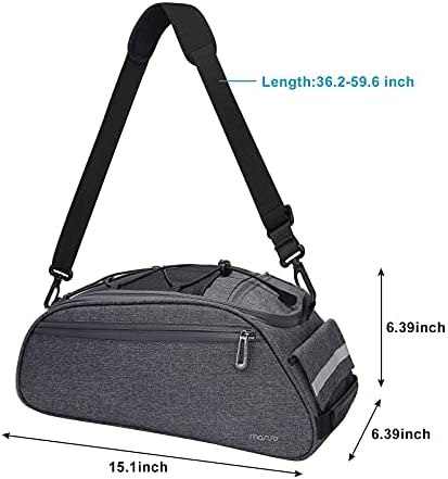 MOSISO Bike Rack Bag, Waterproof Bicycle Trunk Pannier Rear Seat Pouch - Image 6