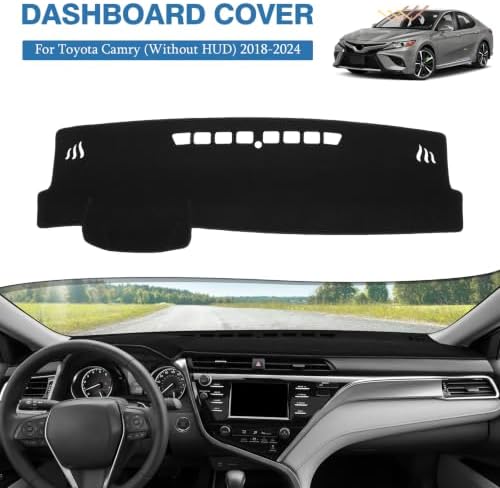 FIILINES Dash Cover for 2018-2024 Toyota Camry, Dashboard Mat Exact Fit for - Image 2