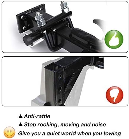 CZC AUTO Hitch Clamp Anti-Rattle Stabilizer 2 Inch Hitch Tightener Clamp - Image 4