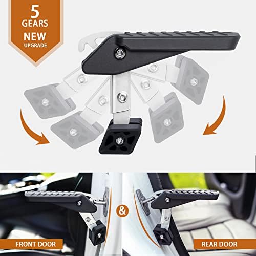 TOOENJOY Adjustable 5 Gear Extra Protection Car Door Latch Step No Assemble - Image 2