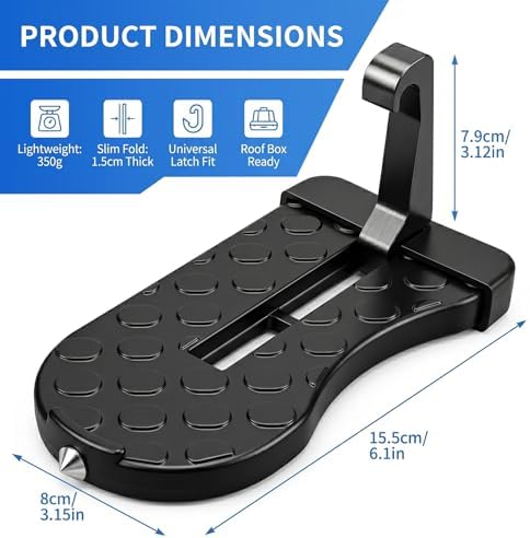 Car Door Step for Car Roof Access, Anti-Slip Foldable Door Latch Step for SUV - Image 3