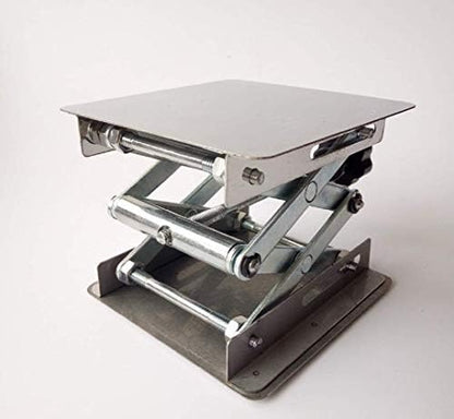 6" x 6" Stainless Steel Lab Jack Lift Stand Table Scissor Stand Platform - Image 6