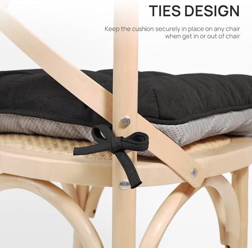 Love's cabin Memory Foam Chair Cushions Set of 4, 15.5 Inch - Image 4