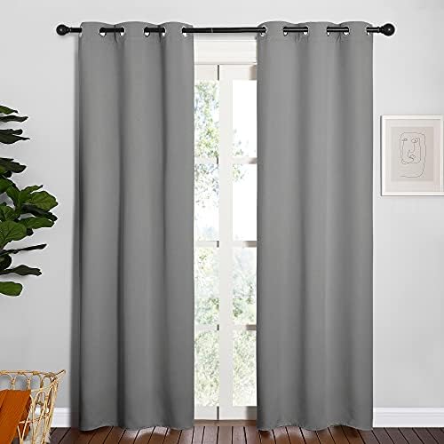 NICETOWN Bedroom Blackout Curtains, 2 Panels, 34 x 84-in by NICETOWN