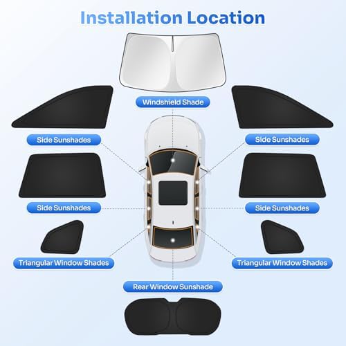 Canvcle Window Shades for 2026 Toyota RAV4 Accessories Windshield Sun Shade - Image 5