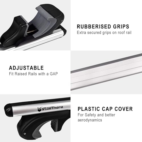 Stay There Car Roof Rack Cross Bars 56”Aero Thick Aluminum Universal Crossbars - Image 4