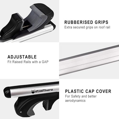 Stay There Car Roof Rack Cross Bars 56”Aero Thick Aluminum Universal Crossbars - Image 4