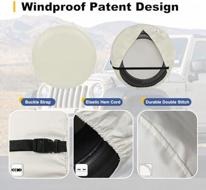 Explore Land Spare Tire Cover Fit Tire Diameters 24-25.75 inch - Image 5
