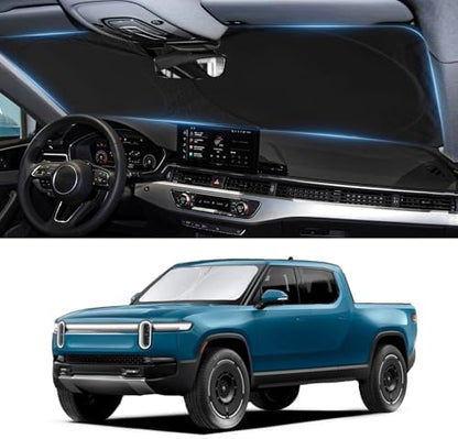 Custom Fit Rivian R1T Windshield Sunshade - Image 3