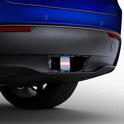 Transgender Pride Flag Receiver Hitch Cover, Light Blue Pink LGBT Pride Flag - Image 4