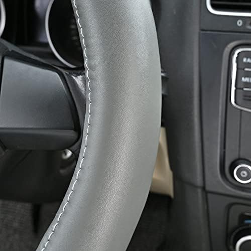 Haokay Heavy Duty Pure Cowhide Steering Wheel Cover SUV Car - Image 3