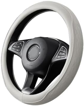 Zpana 14.5-15" Car Steering Wheel Cover, Breathable Soft Leather - Image 7