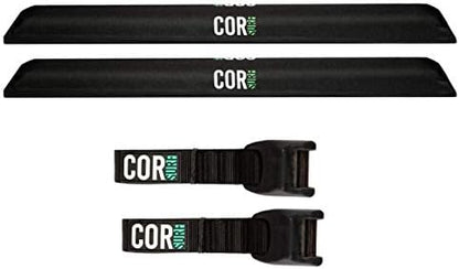 COR Surf Aero Roof Rack Pads, No-Scratch Tie Down Straps, 28in Wide 15ft by CORSurf
