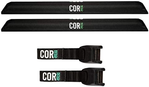 COR Surf Aero Roof Rack Pads, No-Scratch Tie Down Straps, 28in Narrow 15ft by CORSurf