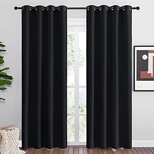 NICETOWN Black Blackout Curtains by NICETOWN