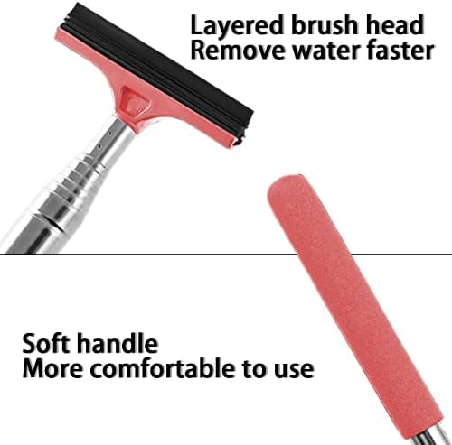 8sanlione 38.6 Inch Telescopic Side Mirror Glass Squeegee - Image 4