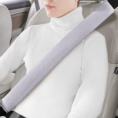LACDL Extra Long Seatbelt Cover Super Soft Furry by LeadingAComfortableDrivingLife