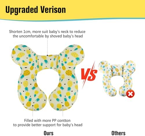 KAKIBLIN Baby Neck Pillow, Upgraded Baby Neck Pillows - Image 5