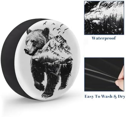 Bear Spare Tire Cover Waterproof Dust-Proof Spare Wheel Covers - Image 4