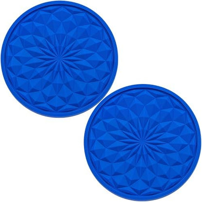 2 Pack Silicone Car Cup Holder Coaster – 2.75 Inch Non-Slip Drink Mat, by MEAJOO