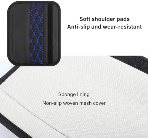 2PCS Car Seat Belt Cover Pads, Leather Seatbelt Covers Protect Shoulder and - Image 4