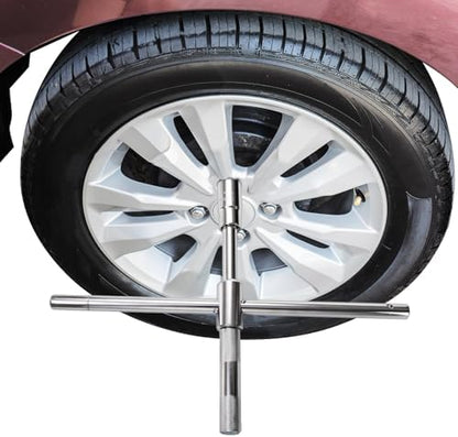 yarlung 25" Extended Lug Wrench, 4 Way Wheel Nut Wrench Set - Image 5