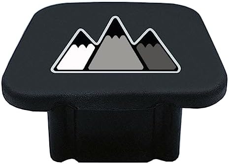 2 Inch Tri-Color 3 Color Logo Trailer Hitch Tube Cover Plug Cap, Rubber by omlkibo