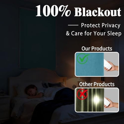 100% Blackout French Door Curtain- Privacy Thermal Insulated Door Window Curtain - Image 2