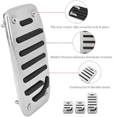 3PCS Non-Slip Pedal Covers for Manual Transmission Vehicles - Image 3
