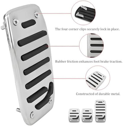 3PCS Non-Slip Pedal Covers for Manual Transmission Vehicles - Image 3