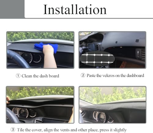 Dash Cover Mat Custom Fit for Honda Odyssey, Dashboard Pad Cap Carpet Protector - Image 5
