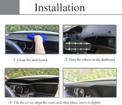 Dash Cover Mat Custom Fit for Honda Odyssey, Dashboard Pad Cap Carpet Protector - Image 5