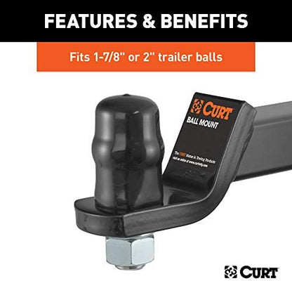 CURT 21800 Black Rubber Trailer Hitch Ball Cover, 1-7/8 or 2-Inch Diameter - Image 5