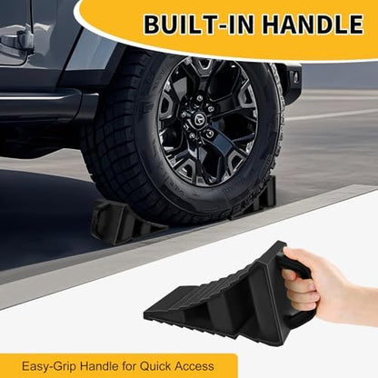 4-Pack Hard Plastic RV Wheel Chocks - Image 4