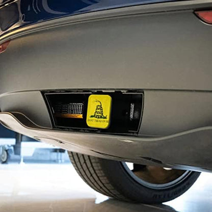 Swono Don't Tread On Me Car Rear Hitch Covers Animal Snake Coiled in Grass - Image 4
