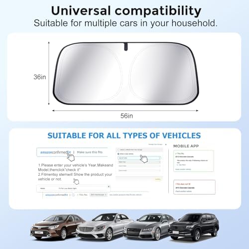 DooGooCoo Windshield Sun Shade - Image 7