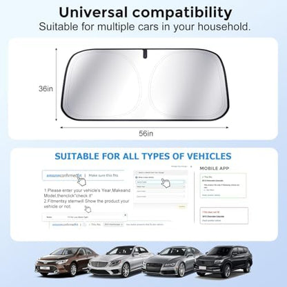 DooGooCoo Windshield Sun Shade - Image 7